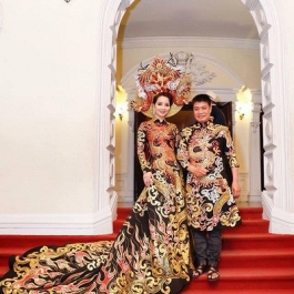 Nhà thiết kế Tuấn Hải tài trợ áo dài cho chung kết trao giải Nữ hoàng Thương hiệu Việt Nam 2019